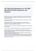 VA Tattooing Regulations for the PMU State Board Exam Questions and Answers -Graded A