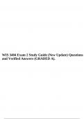 WIS 3404 Exam 2 Study Guide (New Update) Questions and Verified Answers (GRADED A) & WIS 2040 Exam 2 uf (100 OUT OF 100) Questions and Answers (Already GRADED A).