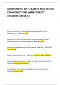 LUMBOPELVIC IRAT 2 LATEST 2024 ACTUAL EXAM QUESTIONS WITH CORRECT ANSWERS GRADE A+