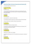 Finance Exam Chapter 4 The Value of Common Stocks with Solutions 2024.