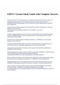 USPA C License Study Guide with Complete Answers. 