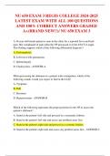 NU 650 EXAM 3 REGIS COLLEGE 2024-2025  LATEST EXAM WITH ALL 100 QUESTIONS  AND 100% CORRECT ANSWERS GRADED  A+(BRAND NEW!!)/ NU 650 EXAM 3