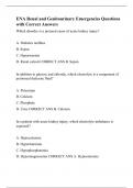 ENA Renal and Genitourinary Emergencies Questions with Correct Answers