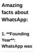 Unveiling the Wonders: Incredible Insights into WhatsApp's Fascinating Facts । Assignment 