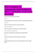 BEST REVIEW IFSTA Chapter 22 Community Risk Reduction 100% VERIFIED ANSWERS  2024/2025