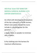 HESI final -Exam TEST BANK FOR  MEDICAL SURGICAL NURSING 11TH  EDITION IGNATAVICIUS