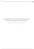 Pure Mathematics P2 January 2023 Question Paper wma12-01-que-20230117 (htrmathematics mathematics, pure 2 and 3 (Cambridge College)