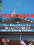 TEST BANK and SOUTIONS MANUAL for Essentials of Accounting for Governmental and Not-for-Profit Organizations 14th Edition by Paul Copley