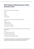 EMT Chapter 25-Bleeding Exam Guide Questions 2024.