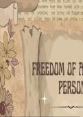 Presentation Into. to the Philosophy of the Human Person  - Freedom Defined