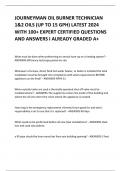 JOURNEYMAN OIL BURNER TECHNICIAN  1&2 OILS (UP TO 15 GPH) LATEST 2024  WITH 100+ EXPERT CERTIFIED QUESTIONS  AND ANSWERS I ALREADY GRADED A+
