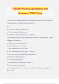 HECM Practice Questions and Answers 100% Pass