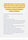 HROB*2290 Chapter 10 University of Guelph NEWEST 2024 ACTUAL EXAM 34 QUESTIONS AND CORRECT DETAILED ANSWERS WITH RATIONALES (VERIFIED ANSWERS) | ALREADY GRADED A+