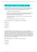 PSY 291 exam 3 study guide