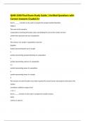  QMB 3200 Final Exam Study Guide |Verified Questions with Correct Answers Graded A+ 