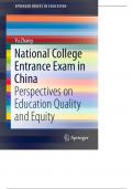 National College Entrance Exam in China Perspectives on Education Quality and Equity 123