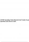 GFEBS Spending Chain-Material And Vendor Exam Questions and Answers 2024.