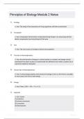 Principles of Biology Module 2 Notes