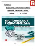 TEST BANK For Microbiology Fundamentals A Clinical Approach, 4th Edition by Marjorie Kelly Cowan | Verified Chapters 1 - 22 Updated, Complete Newest Version