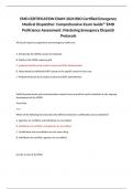 EMD CERTIFICATION EXAM 2024 BSO Certified Emergency Medical Dispatcher: Comprehensive Exam Guide""EMD Proficiency Assessment: Mastering Emergency Dispatch Protocols