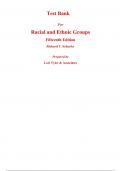 Test Bank for Racial and Ethnic Groups 15th Edition By Richard Schaefer (All Chapters, 100% Original Verified, A+ Grade)