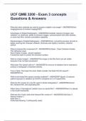  UCF QMB 3200 - Exam 3 concepts Questions & Answers