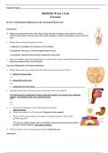 BIOS 256 Week 3 Digestive Tract Exam 1 Review