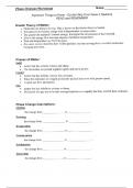 PHASE CHANGES WORKSHEET FOR EXAM PREPERATION