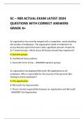 SC – 900 ACTUAL EXAM LATEST 2024  QUESTIONS WITH CORRECT ANSWERS GRADE A+   