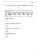    Test Bank For Statistics Chapter Basic Probability question and answers