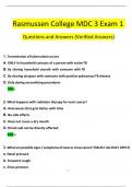 Rasmussen College MDC 3 Exam 2 Questions and Answers 2024 / 2025 | 100% Verified Answers (50 Qs - 6 or 7 SATA; 3 or 4 Dose Calc;) 