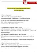 Portage learning CHEM 104 Final Exam Questions and Answers (2024 / 2025) (Verified Answers) 