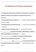 CCI Adult Echo CTL Physics of Ultrasound 16% (COMPLETE SOLUTION)