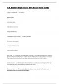 U.S. History High School EOC Exam Study Guide