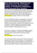 Ricci, Kyle & Carman: Maternity and Pediatric Nursing, Second Edition: Chapter 15: Postpartum Adaptations; PrepU Questions And  Answers 