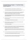 Campbell Biology Chapter 11 Test Bank Study Guide Questions and Correct Answers