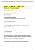 CGRC EXAM 2024 WITH 100% CORRECT ANSWERS