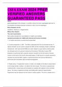 CSFA EXAM 2024 PREP  VERIFIED ANSWERS  GUARANTEED PASS