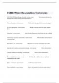  IICRC Water Restoration Technician Practice Test Guide With Advanced Answers.