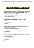 DOT HAZMAT 49CFR EXAM 