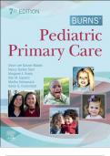 Test Bank - Burns Pediatric Primary Care, 7th Edition (Maaks, 2020), Chapter 1-46 | All Chapters