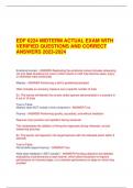 EDF 6224 MIDTERM ACTUAL EXAM WITH  VERIFIED QUESTIONS AND CORRECT	  ANSWERS 2023-2024	 	  