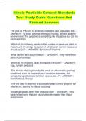 Illinois Pesticide General Standards  Test Study Guide Questions And  Revised Answers