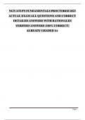 NGN ATI PN FUNDAMENTALS PROCTORED 2023 ACTUAL EXAM ALL QUESTIONS AND CORRECT DETAILED ANSWERS WITH RATIONALES VERIFIED ANSWERS (100% CORRECT) ALREADY GRADED A+