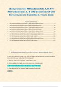 (Comprehensive) RN fundamentals A, B; ATI RN Fundamentals A, B (540 Questions) All with Correct Answers| Guarantee A+ Score Guide