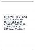                FCTC WRITTEN EXAM  ACTUAL EXAM 150  QUESTIONS AND  CORRECT DETAILED ANSWERS WITH  RATIONALES (100%)                             Which earthquake caused to install 9" diameter walls? - >>>-Long beach earthquake    Tilt up constru