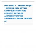 NCLEX EXAM PREVIEW  2023 / NCLEX EXAM  PREVIEW 2024 WITH  100% CORRECT  ANSWERS