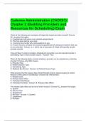 Cadence Administration (CAD201) Chapter 2 (Building Providers and Resources for Scheduling) Exam Questions with correct Answers