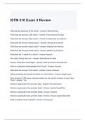 ISTM 210 Exam 3 Review 2024 Questions and Answers / Graded A