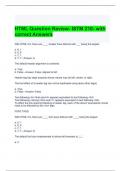 HTML Question Review- ISTM 210- with correct Answers 2024/ Graded A